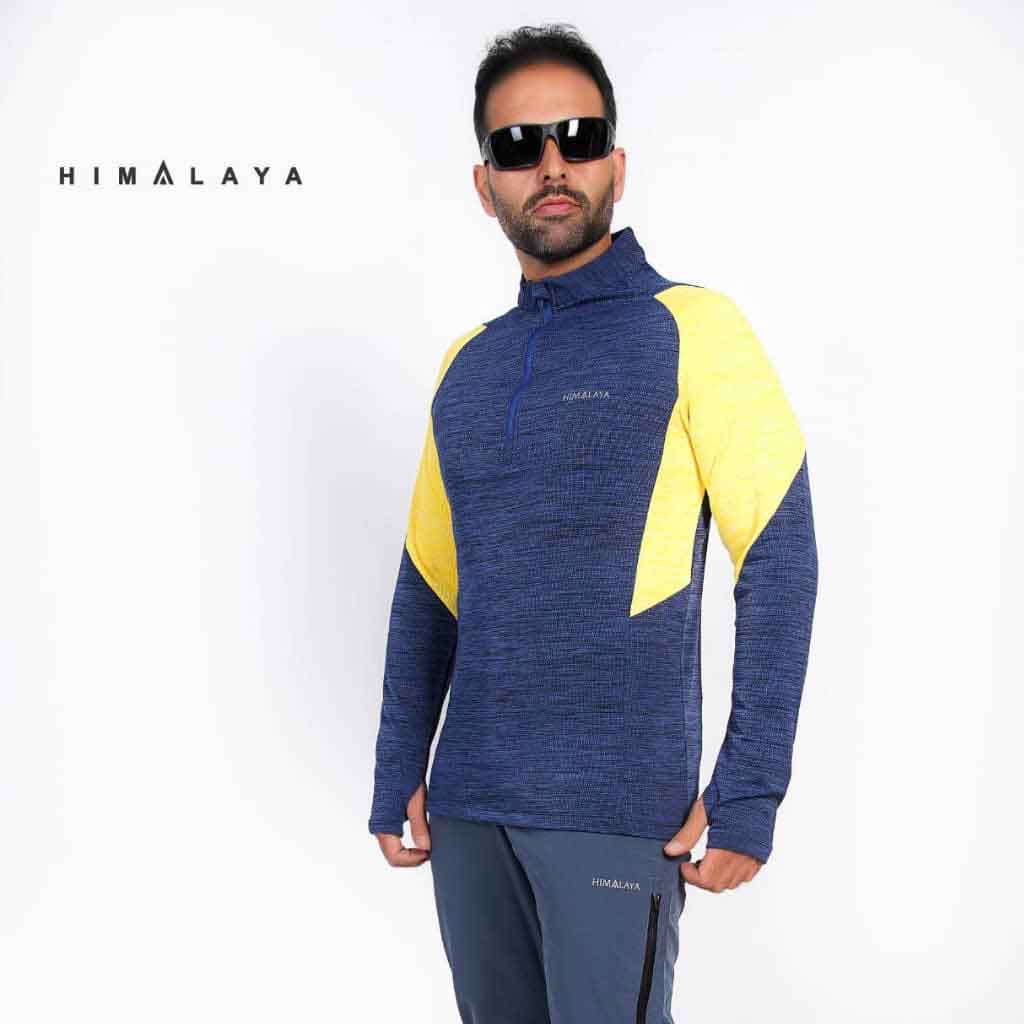 بلوزمیکرو فینگردارنیم زیپ HIMALAYA هیمالیا