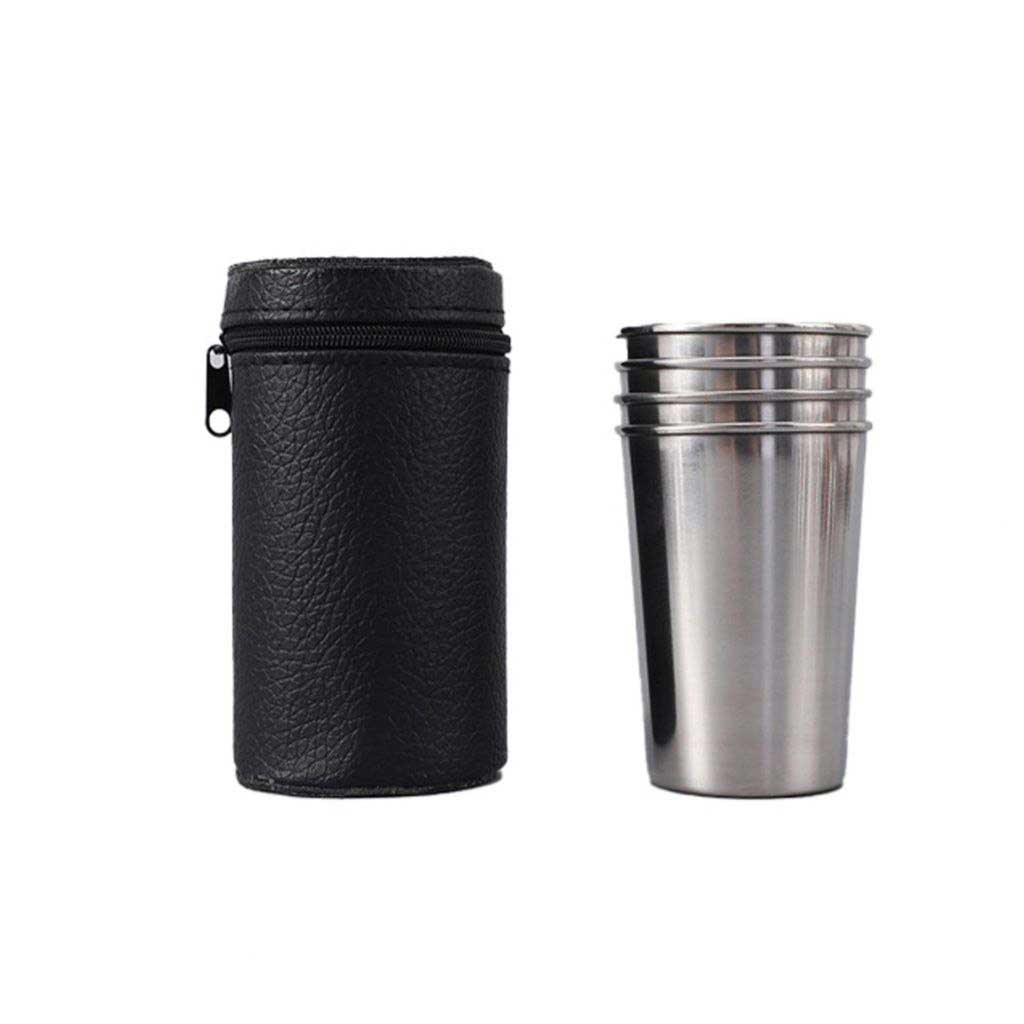 ست لیوان ۴ عددی کاوردار  کمپینگ