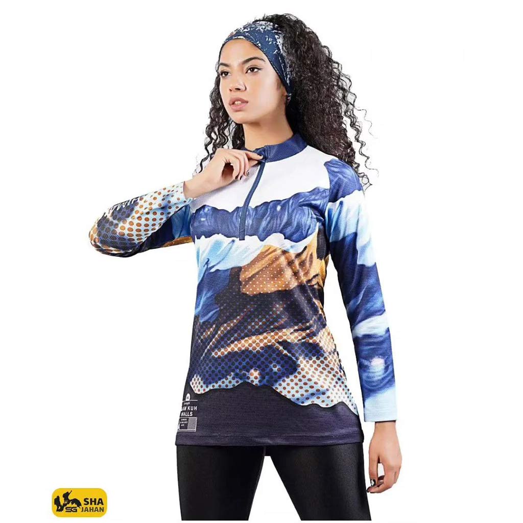 بلوز نيم زيپ زنانه علم کوه هیمالیاHimalaya