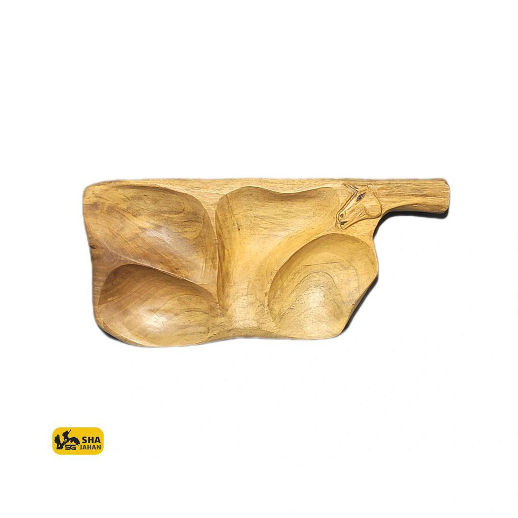 اردو خوری طرح اسب (چوب گردو) 