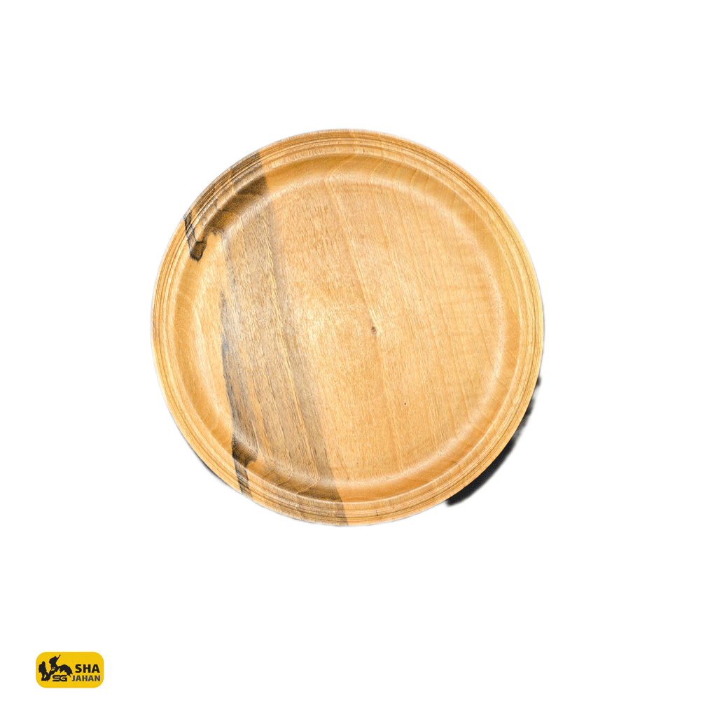 بشقاب طرح خمری چوب گردو